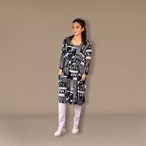 Printed Grace Midi Dress