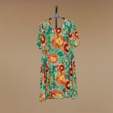 Botanical Breeze Flare Dress