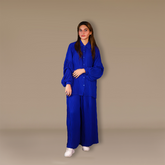 Chic Collar Balloon Duo 2-Piece Ensemble