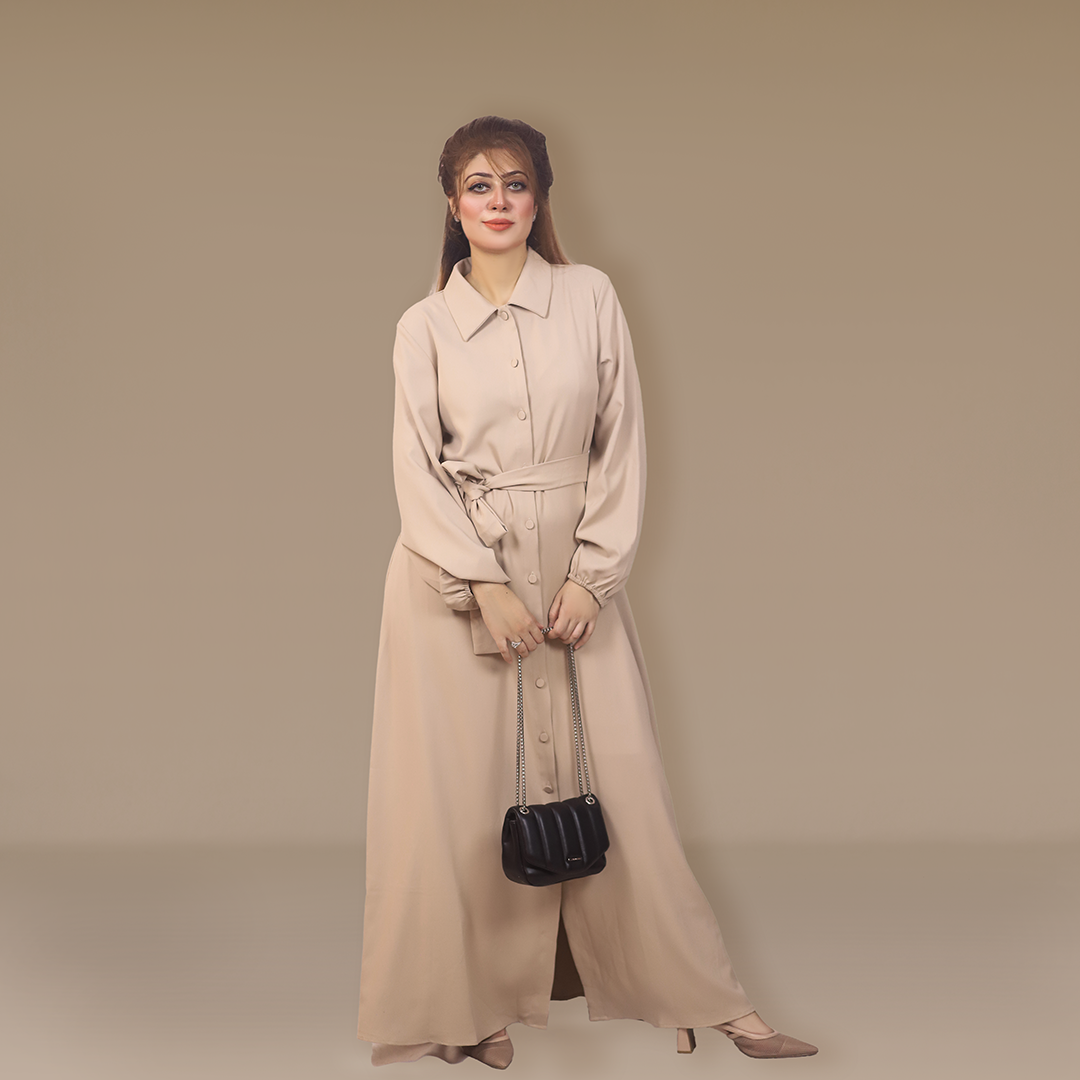 Serenity Belted Long Dress