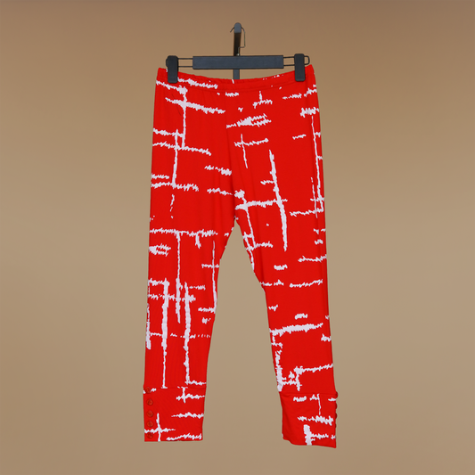 Sophisticated Print Skinny Straight Legs