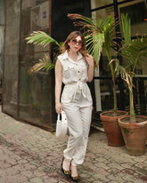 ELEGANCE SLEEVELESS JUMPSUIT