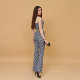 Sleek Zebra Statement Two-Piece Set