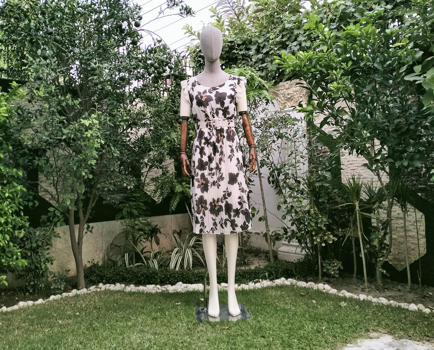 NJ FLORAL SHORT PLATED MAXI