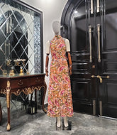 NJ SLEEVESLESS PRINTED LONG MAXI