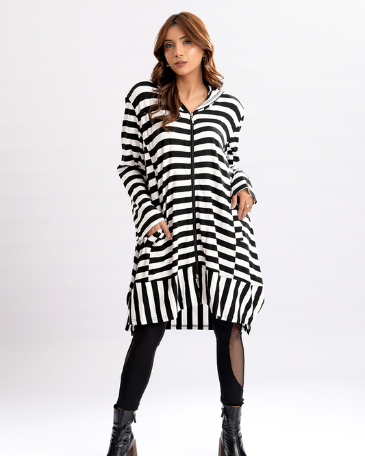 Grace Fusion Zip Stripe Elegance
