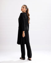 Classic Button-Front Top and Straight Pant Ensemble