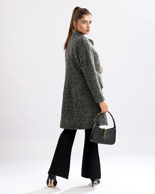 Chic Combo Print Coat