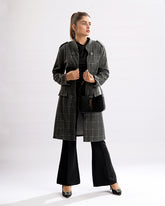 Checkered Elegance Coat