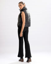 Sleek Black Puffer Vest