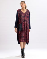 Winter Elegance Printed Dress