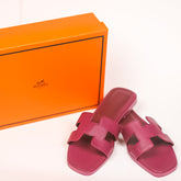 Hermes Oran Sandal in Shocking Pink