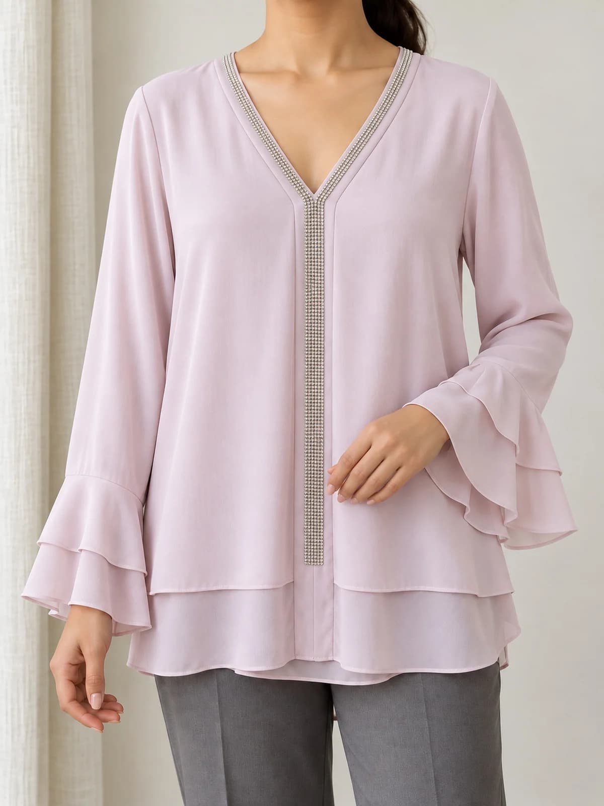 Crystal V Top — front
