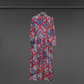 Patterned Flair Silhouette Dress