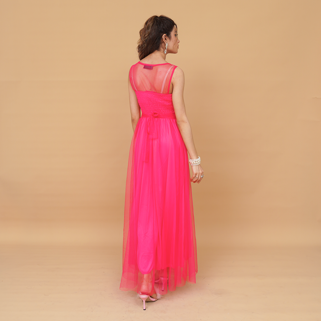 Blossom Serenade Long Evening Dress