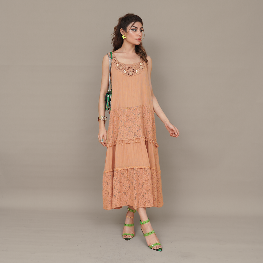 Crochet Whispers Sleeveless Dress