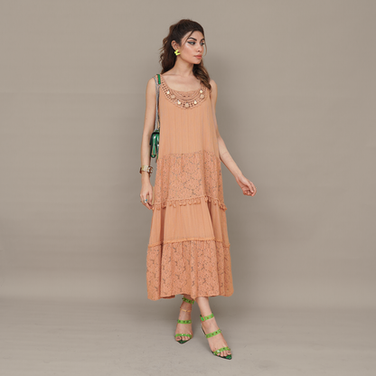 Crochet Whispers Sleeveless Dress