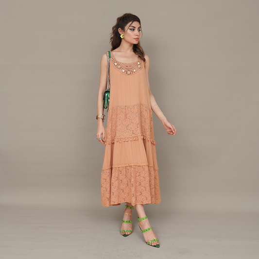 Crochet Whispers Sleeveless Dress