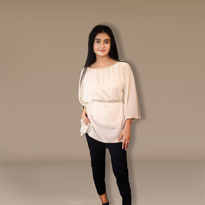 Gleaming Waistline Beauty Short Top