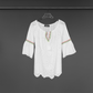 Top shirt round neck-  Chikankari Tapestry Charm