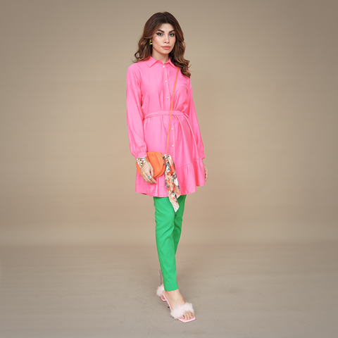 Sleek and Stylish Knee-Length Dress