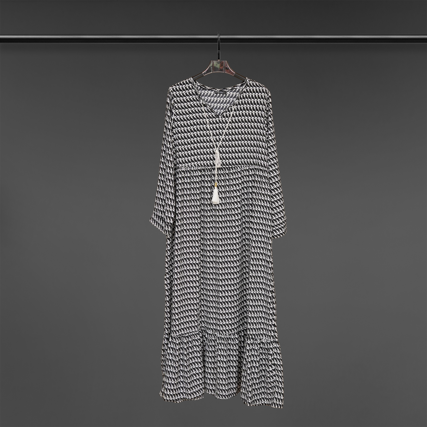 Flared Grace Pattern Dress