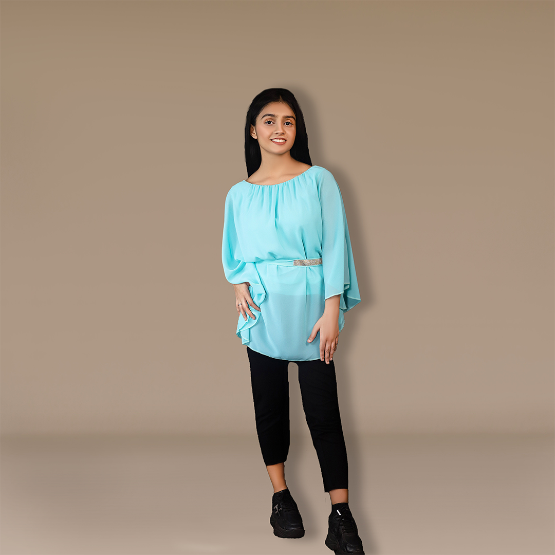 Gleaming Waistline Beauty Short Top