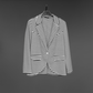 Stripped Patterned with Black Combo Blazer