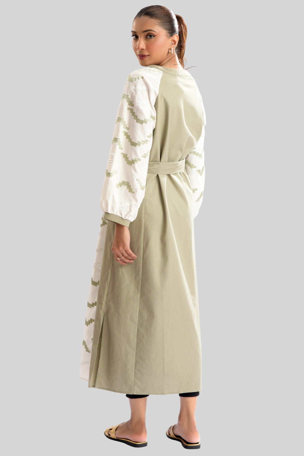 Enchant Wave Dual-Tone Elegance Dress