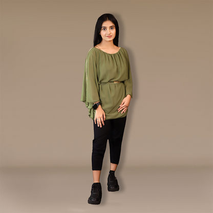 Gleaming Waistline Beauty Short Top