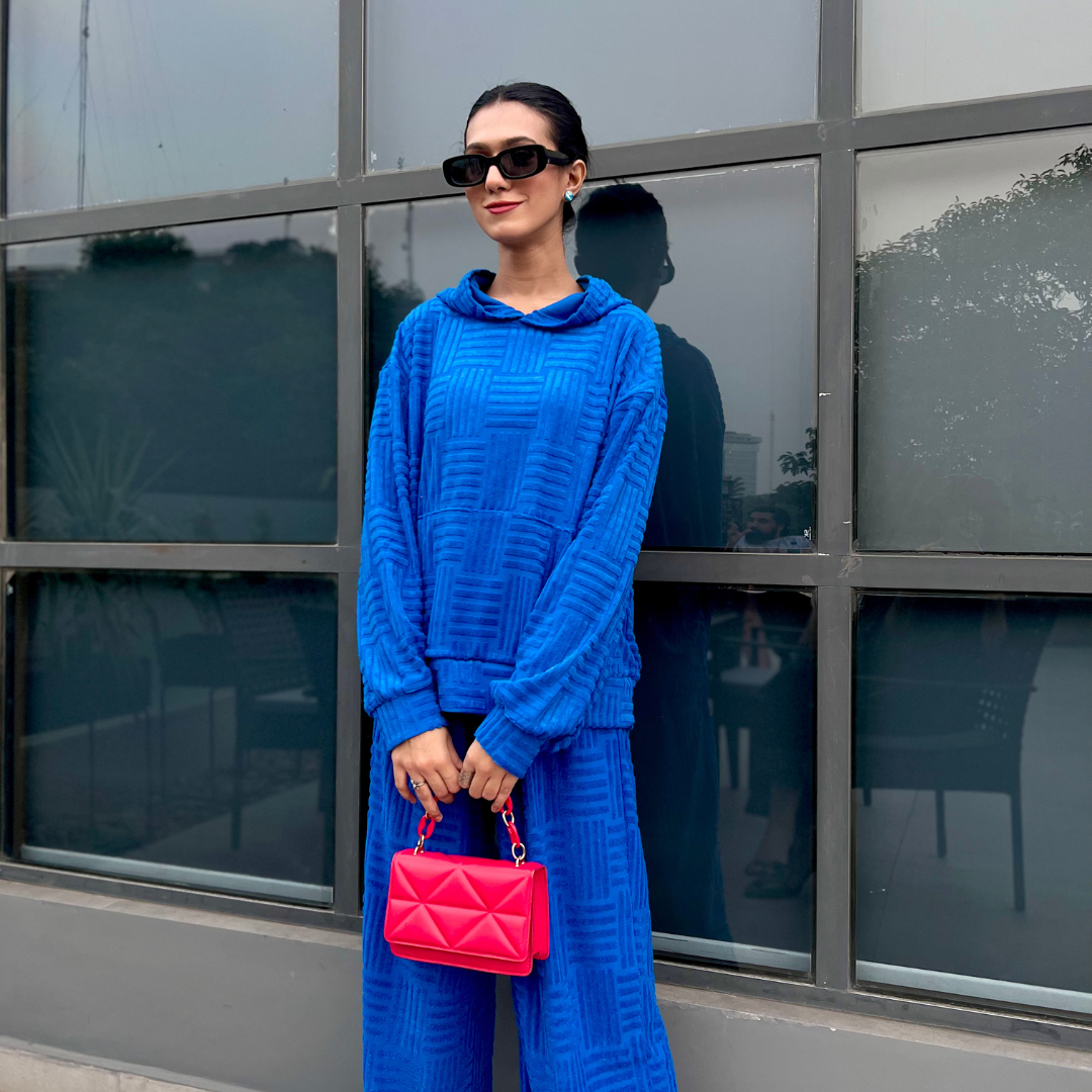 Neck Crop Top Outfits Baggy Pants Sets