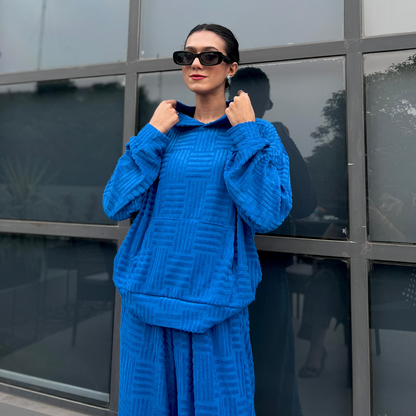 Neck Crop Top Outfits Baggy Pants Sets