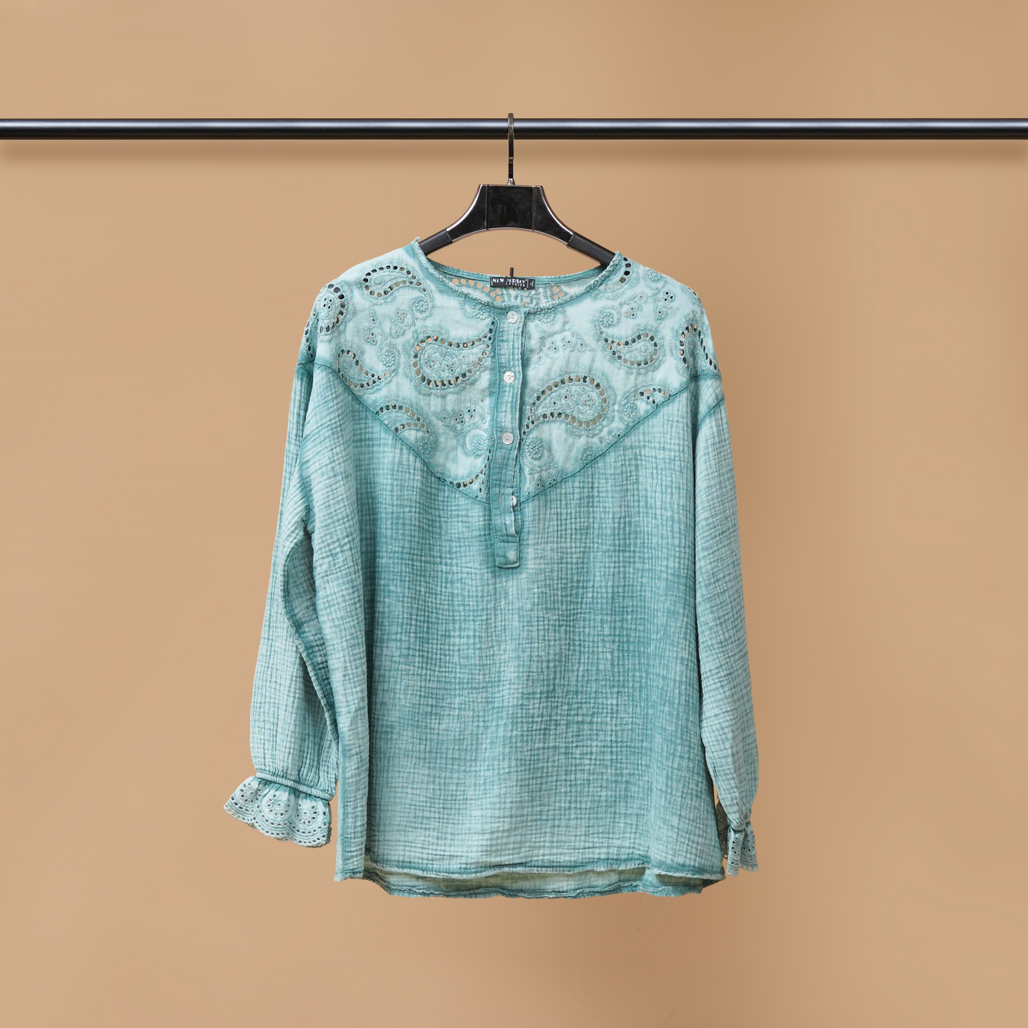 Breezy Balloon Sleeves Short Shirt