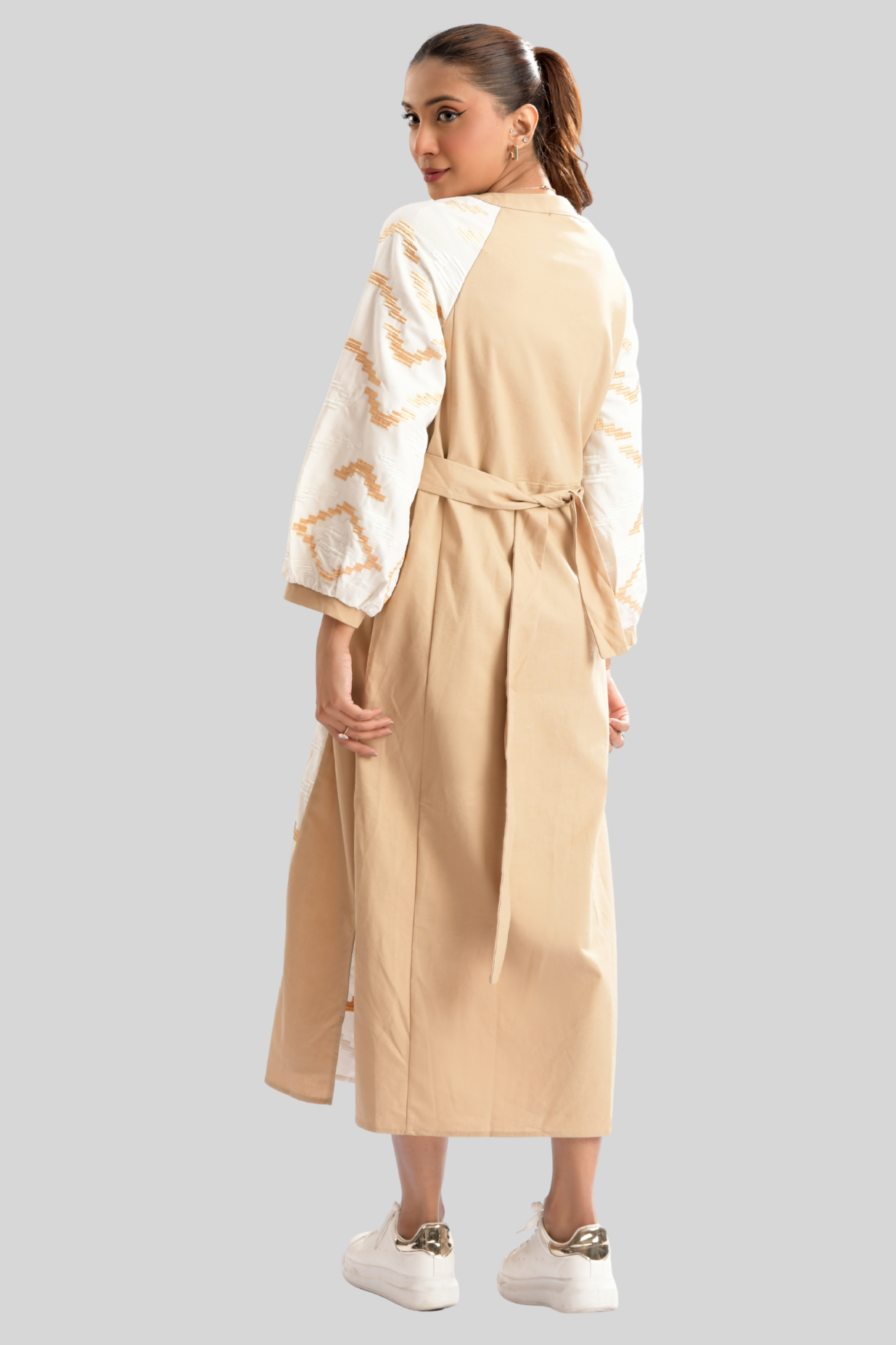 Enchant Wave Dual-Tone Elegance Dress