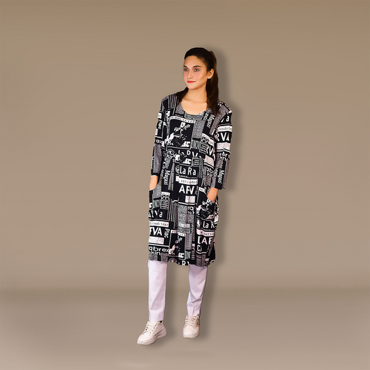 Printed Grace Midi Dress