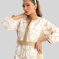 Enchant Wave Dual-Tone Elegance Dress