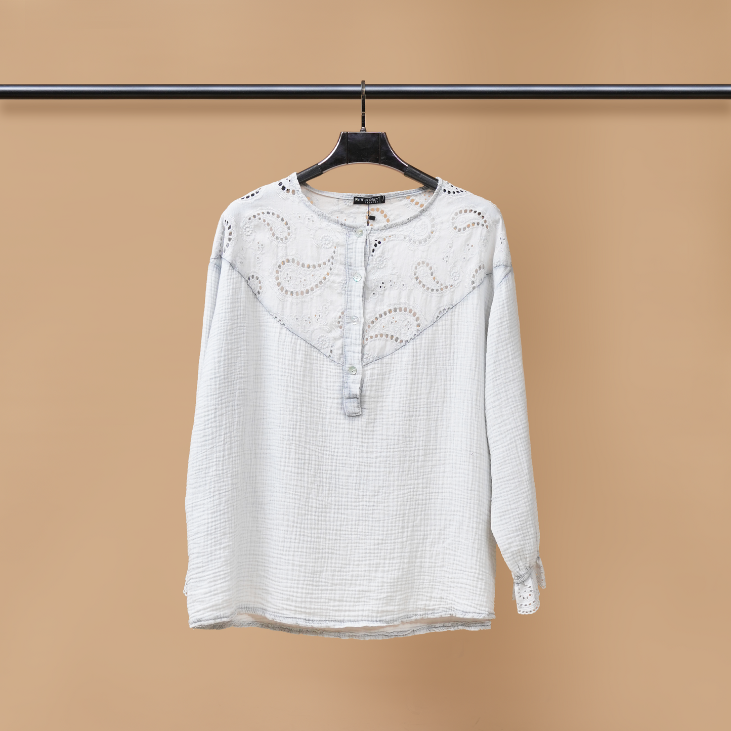 Breezy Balloon Sleeves Short Shirt