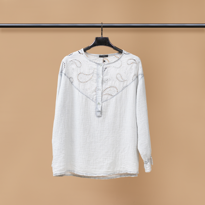 Breezy Balloon Sleeves Short Shirt