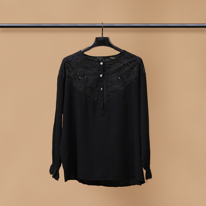 Breezy Balloon Sleeves Short Shirt