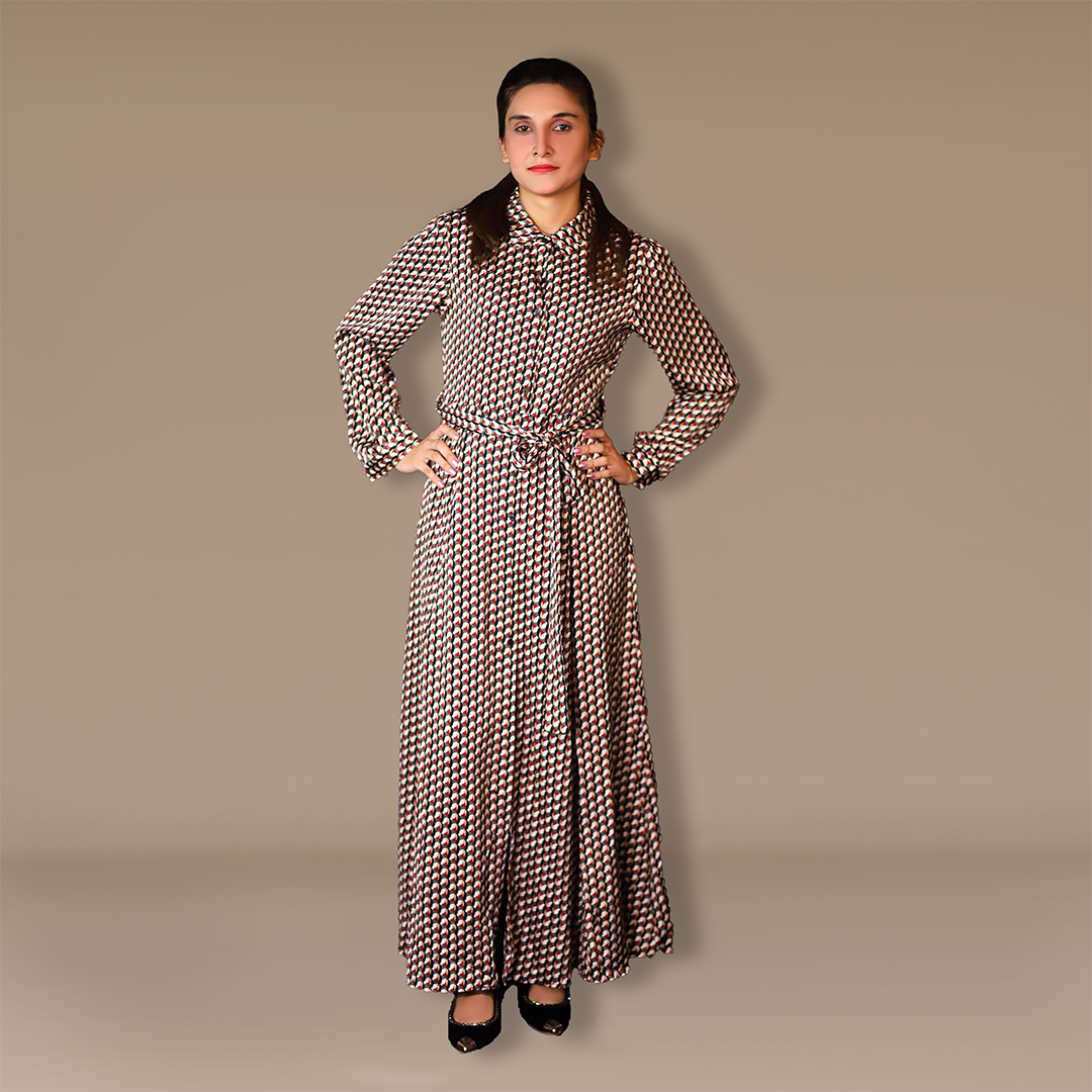 Printed doated dress - Patterned Enigma Dress