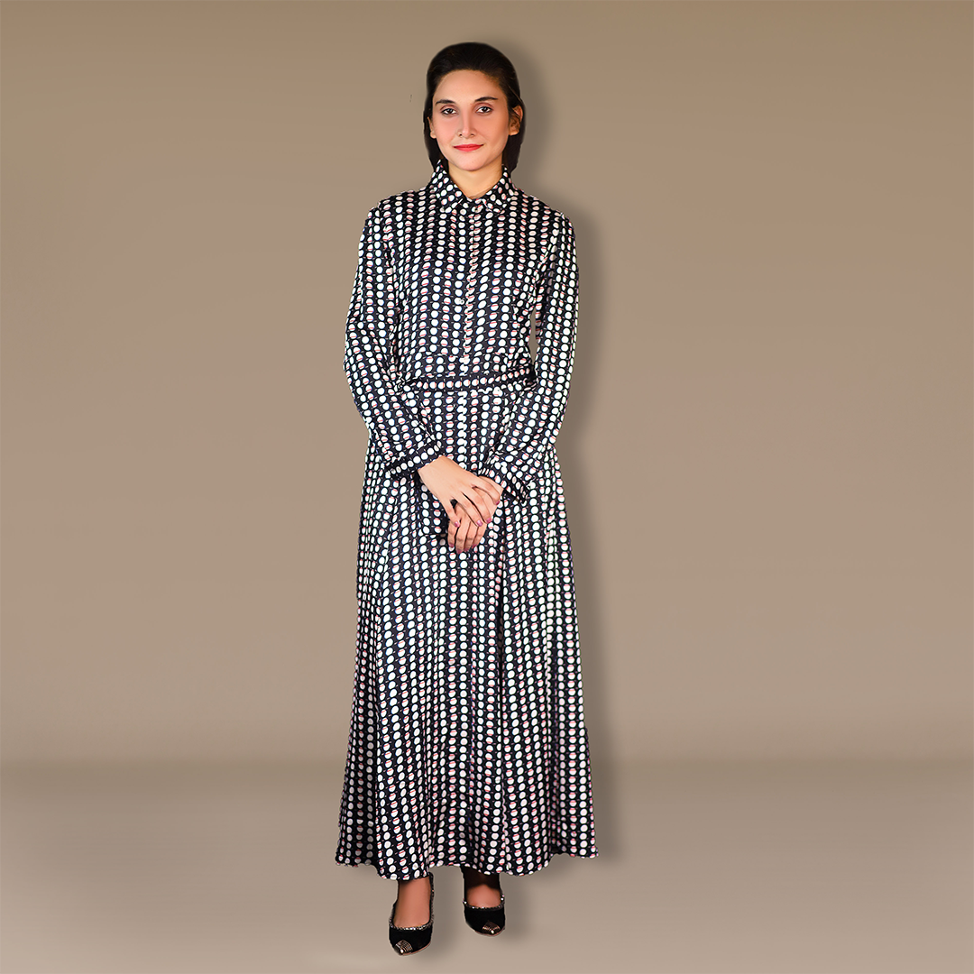 Printed doated dress - Patterned Enigma Dress