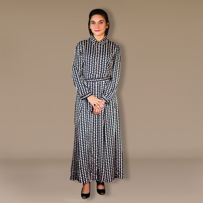 Printed doated dress - Patterned Enigma Dress