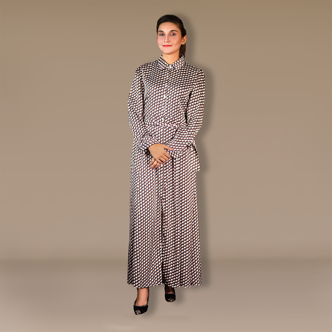 Printed doated dress - Patterned Enigma Dress