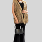 Petite Woolen Fur Vest