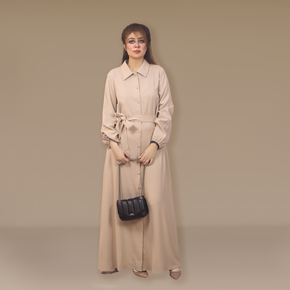 Serenity Belted Long Dress