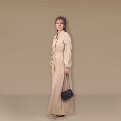 Serenity Belted Long Dress