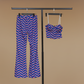 Sleek Zebra Statement Two-Piece Set