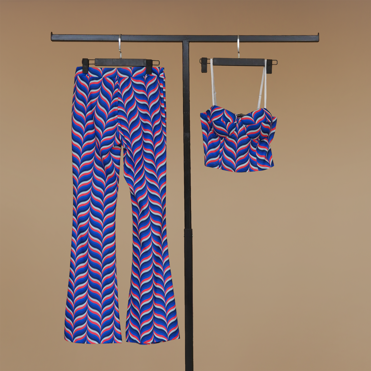 Sleek Zebra Statement Two-Piece Set