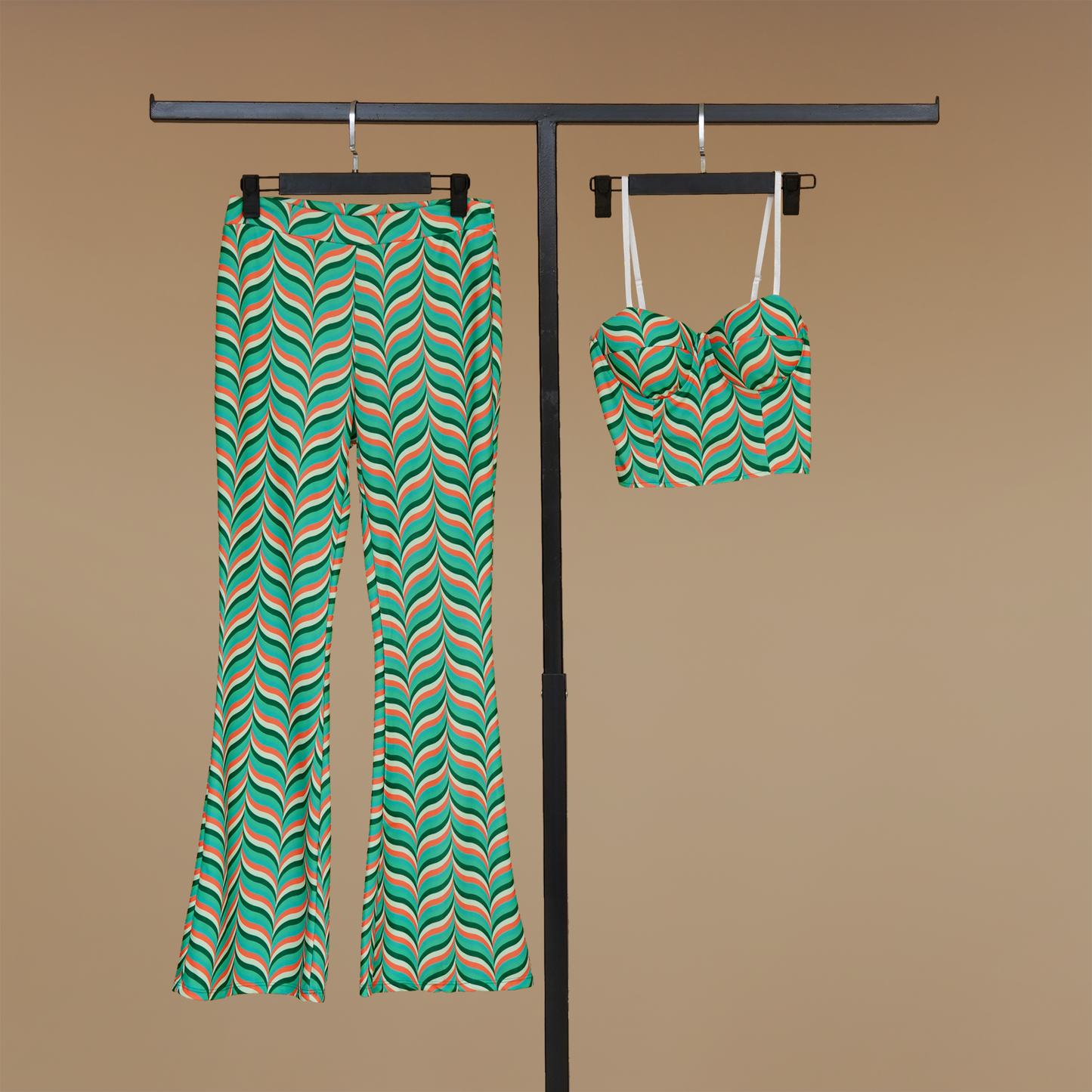Sleek Zebra Statement Two-Piece Set