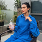 Neck Crop Top Outfits Baggy Pants Sets
